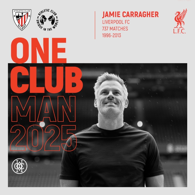 yl7703永利-红军传奇！官方：利物浦名宿卡拉格获得2025年“一人一城”奖